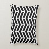 Scherpe scherpe tegengestelde pijlen Chevron zwart Accent Kussen (Achterkant (Verticaal))