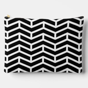 Scherpe scherpe tegengestelde pijlen Chevron zwart Etui
