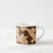 Scherpe Start: Abstracte Geometrische Zonsondergan Espresso Kop (Rechts)