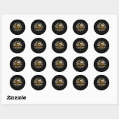 Scherpe tandstomp slijpen ronde sticker (Vel)
