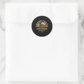 Scherpe tandstomp slijpen ronde sticker (Tas)