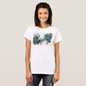 Scherpe Teal EERLIJKE LIEFDE Custom T-shirt (Voorkant volledig)