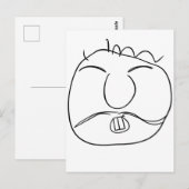 Scherpe vent briefkaart (Voorkant / Achterkant)