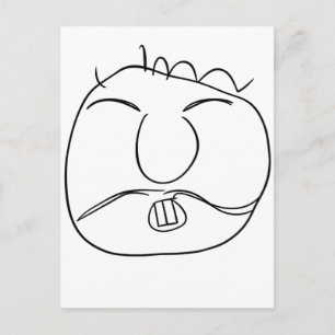 Scherpe vent briefkaart