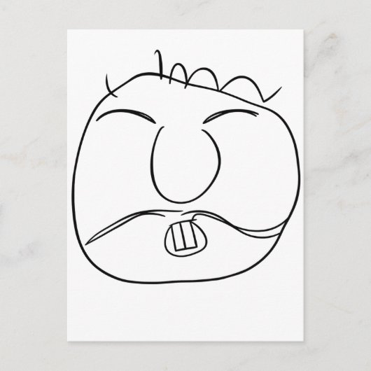 Scherpe vent briefkaart (Voorkant)