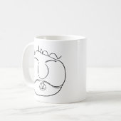 Scherpe vent koffiemok (Voorkant links)