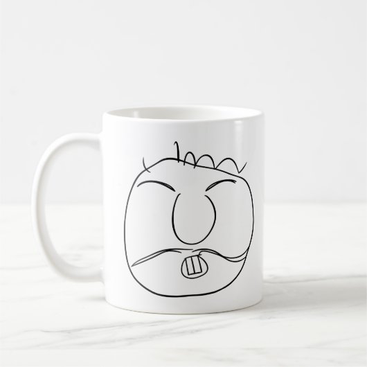 Scherpe vent koffiemok (Links)