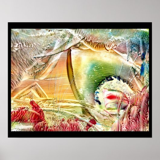 Scherpe verborgen wateren poster (Voorkant)