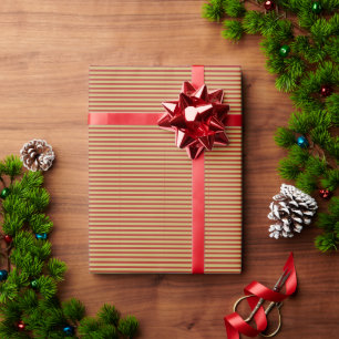 Scherpe vette aangepaste minimalistische gouden ro cadeaupapier