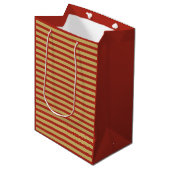 Scherpe vette aangepaste minimalistische gouden ro medium cadeauzakje (Voorkant Gekanteld)