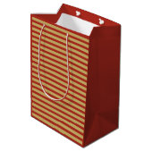 Scherpe vette aangepaste minimalistische gouden ro medium cadeauzakje (Achterkant Gekanteld)