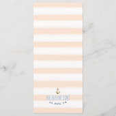 Scherpe Zeevaart Knoop Formele Gebeurtenis Koraal  Menu (Achterkant)