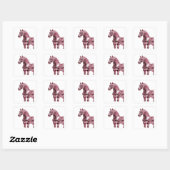 Scherpe Zilveren Abstracte Ambachtelijke Sticker (Vel)
