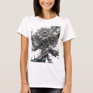 Scherpe Zilveren ABSTRACTE KUNST Custom T-shirt