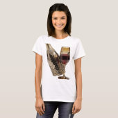 Scherpe Zilveren ABSTRACTE KUNST Design T-shirt (Voorkant volledig)