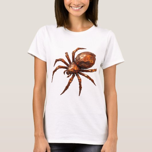 Scherpe Zilveren ABSTRACTE KUNST Ontwerp T-shirt (Voorkant)