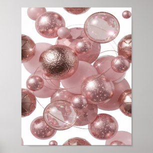 Scherpe Zilveren ABSTRACTE KUNST Poster