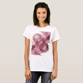 Scherpe Zilveren ABSTRACTE KUNST Statement Design T-shirt (Voorkant volledig)