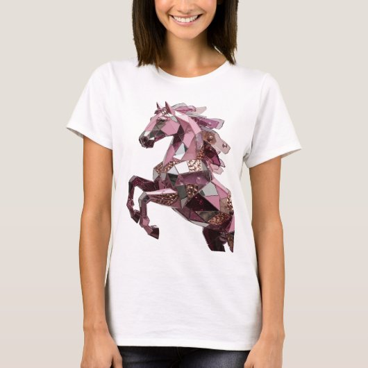 Scherpe Zilveren ABSTRACTE KUNST Statement Design T-shirt (Voorkant)