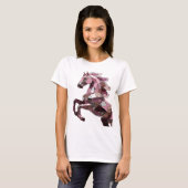 Scherpe Zilveren ABSTRACTE KUNST Statement Design T-shirt (Voorkant volledig)