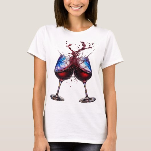 Scherpe Zilveren CHEERS Tekst Ontwerp T-shirt (Voorkant)