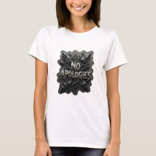 Scherpe Zilveren GEEN EXCUSES Custom T-shirt