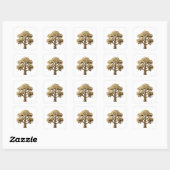 Scherpe Zilveren GELD BOOM Cadeau Sticker (Vel)