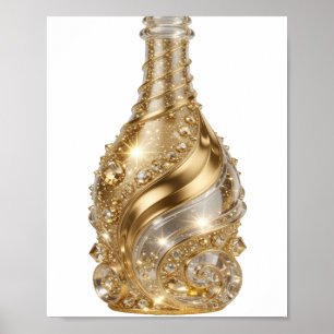 Scherpe Zilveren GOLDEN GLAMOUR Poster