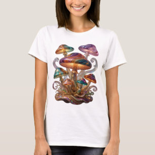 Scherpe Zilveren Paddenstoelen Van Het Melkwegstel T-shirt