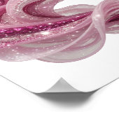 Scherpe Zilveren WAVE Design Poster (Hoek)