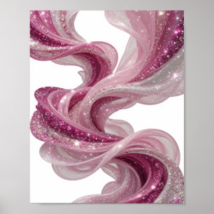 Scherpe Zilveren WAVE Design Poster