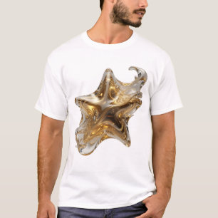 Scherpe Zilveren WHISKY STAR Design T-shirt