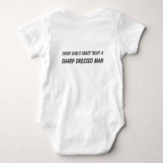 Scherpgekleed Man Romper (Achterkant)