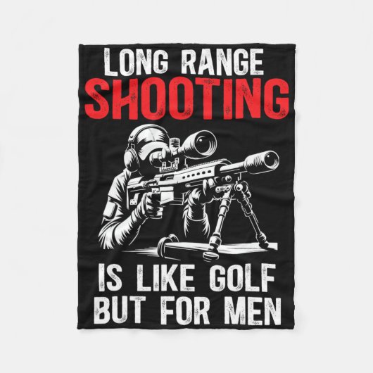 Scherpschieten over lange afstand Het is als golf Fleece Deken (Voorkant)