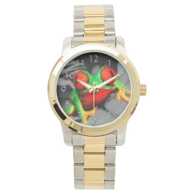 scherpziende kikker horloge (Voorkant)
