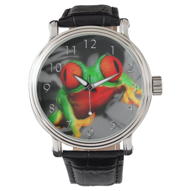 scherpziende kikker horloge (Voorkant)