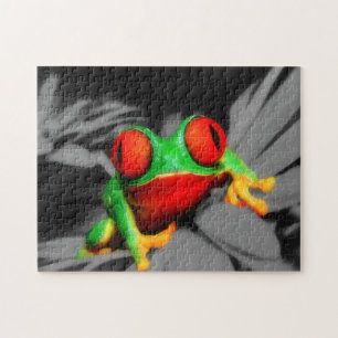 scherpziende kikker legpuzzel