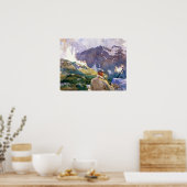 scherpzinnig - kunstenaar in de Simplon 1909 Poster (Keuken)