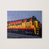 Schessie Diesel Locomotive Engine Train Railroad Legpuzzel (Horizontaal)