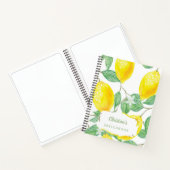Schetchbook waterverkleurde citroenstudenten notitieboek (Binnen)
