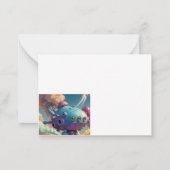 Scheten binnenvallende aliens notitiekaartje (Achterkant)