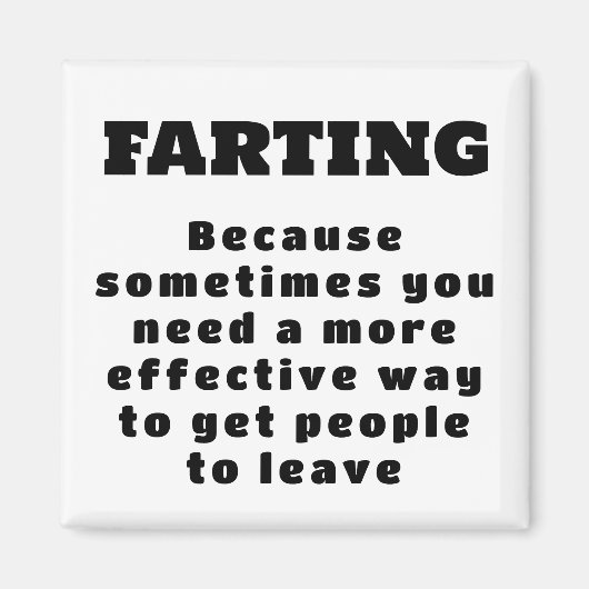 Scheten - Effectievere manier - zwart op wit Magneet (Voorkant)