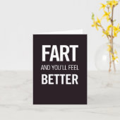 Scheten en je zult je beter voelen! kaart (Gele Bloem)