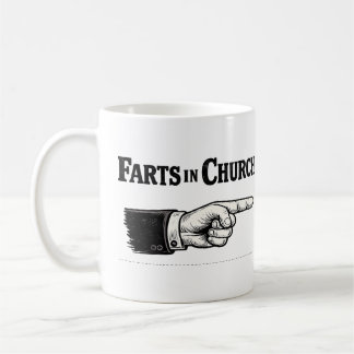 Scheten in de kerk grappige mok