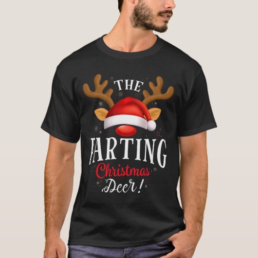 Scheten Kerst Herten Pus Xmas Familie Matching T-shirt (Voorkant)