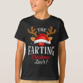 Scheten Kerst Herten Pus Xmas Familie Matching T-shirt (Voorkant)