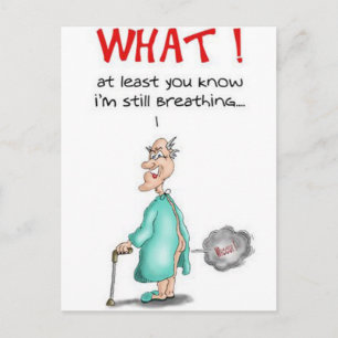 scheten oud Man Briefkaart