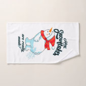 Scheten Sneeuwman Hoe Sneeuwvlokken zijn echt gema Bad Handdoek (Handdoek)