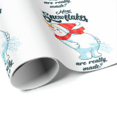 Scheten Sneeuwman Hoe Sneeuwvlokken zijn echt gema Cadeaupapier (Rol Hoek)