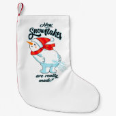 Scheten Sneeuwman Hoe Sneeuwvlokken zijn echt gema Kleine Kerstsok (Voorkant)